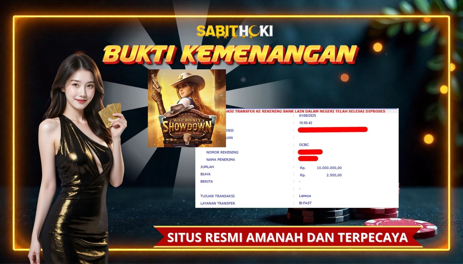 SELAMAT KEPADA MEMBER SETIA SABITHOKI BERHASIL JACKPOT DI PERMAINAN SLOT WILD BOUNTY
